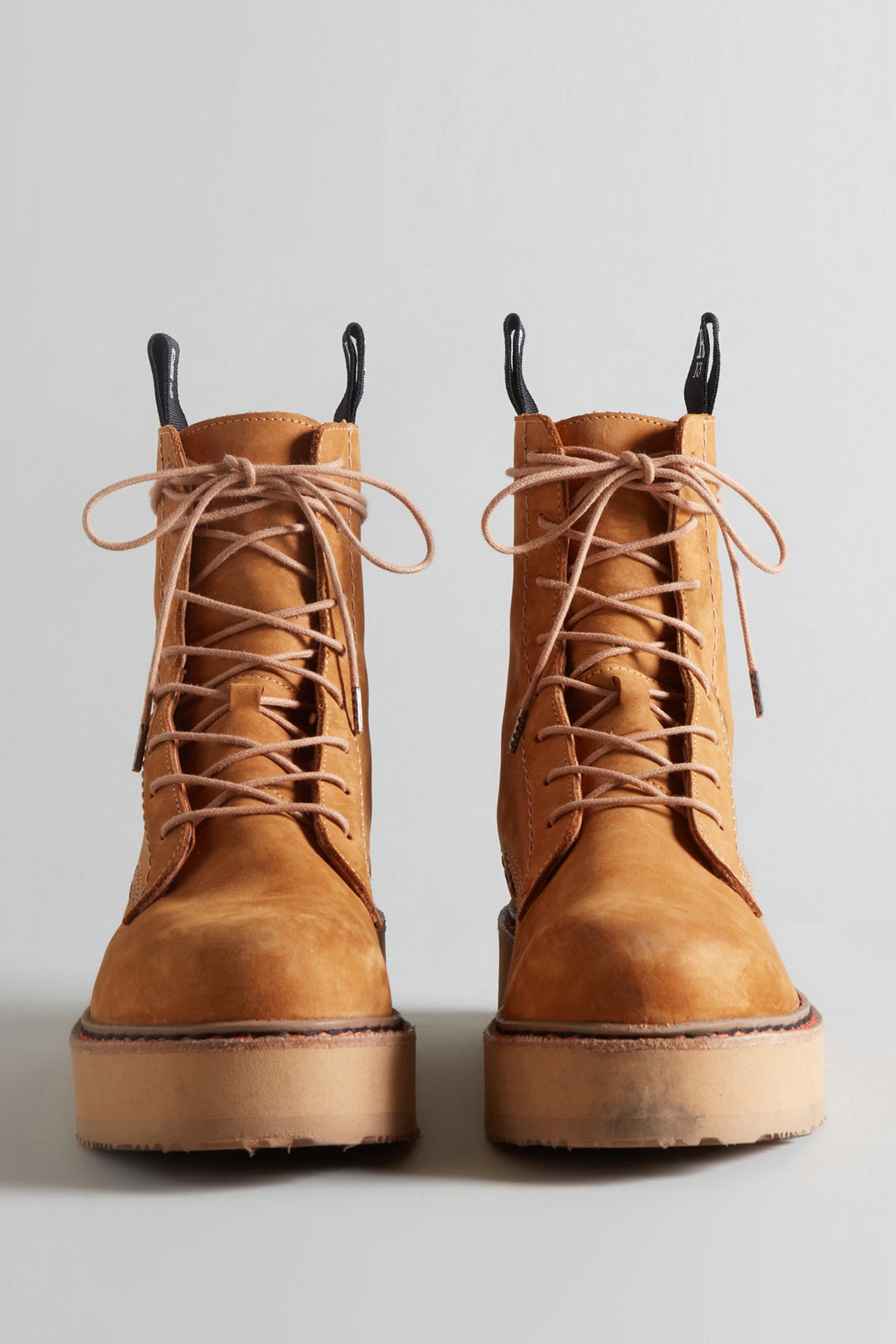 SINGLE STACK BOOT - TAN NUBUCK - R13