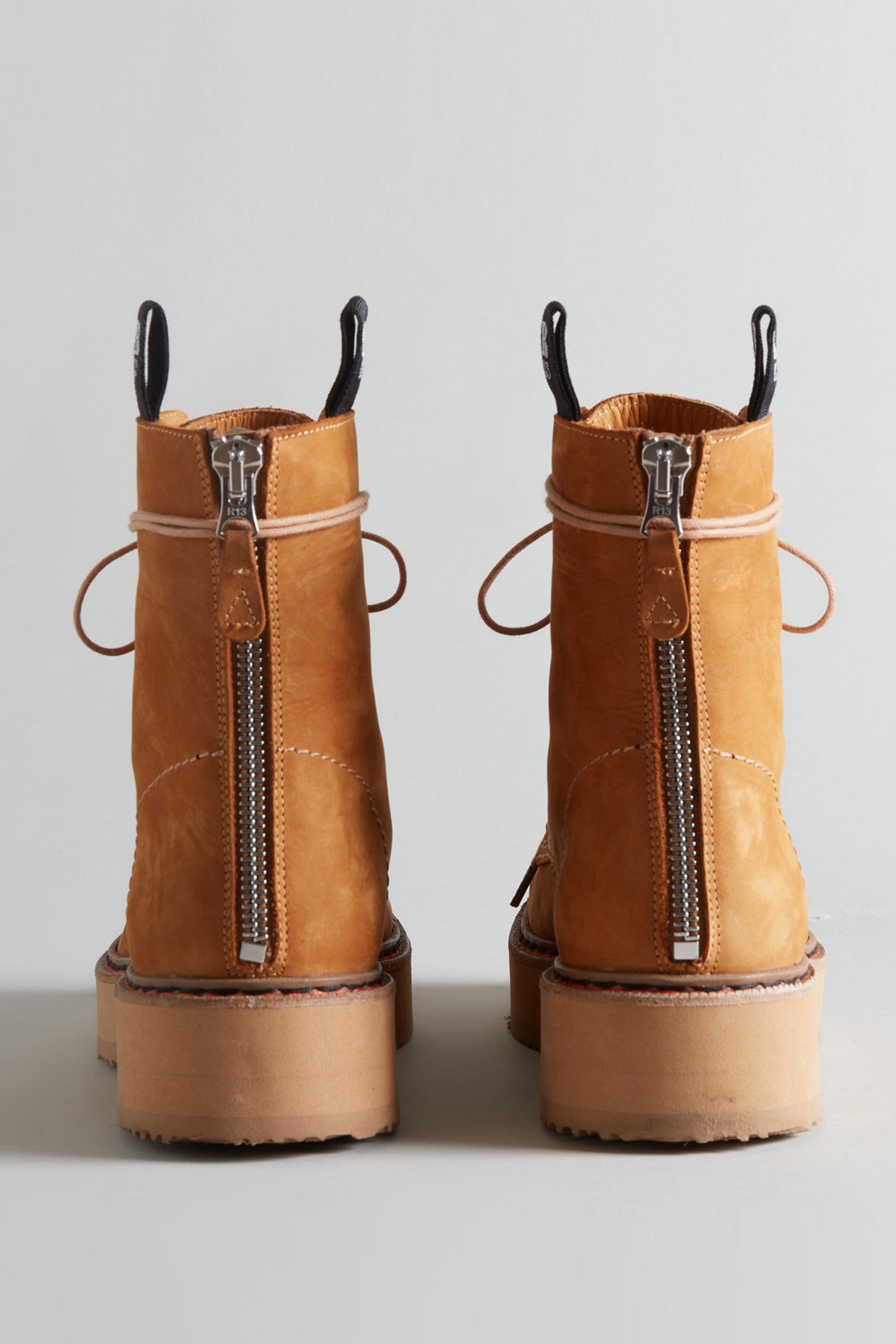 SINGLE STACK BOOT - TAN NUBUCK - R13