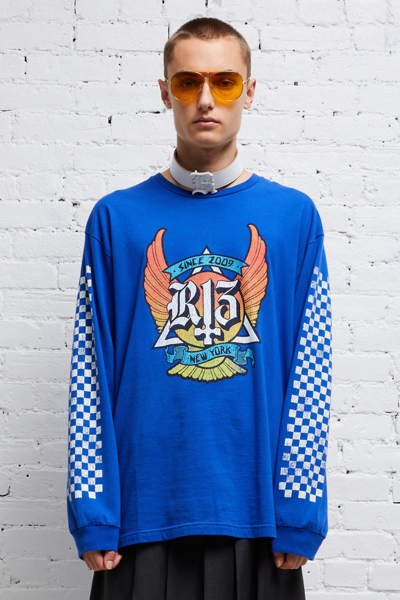 SKATE LONG SLEEVE T - BLUE - R13