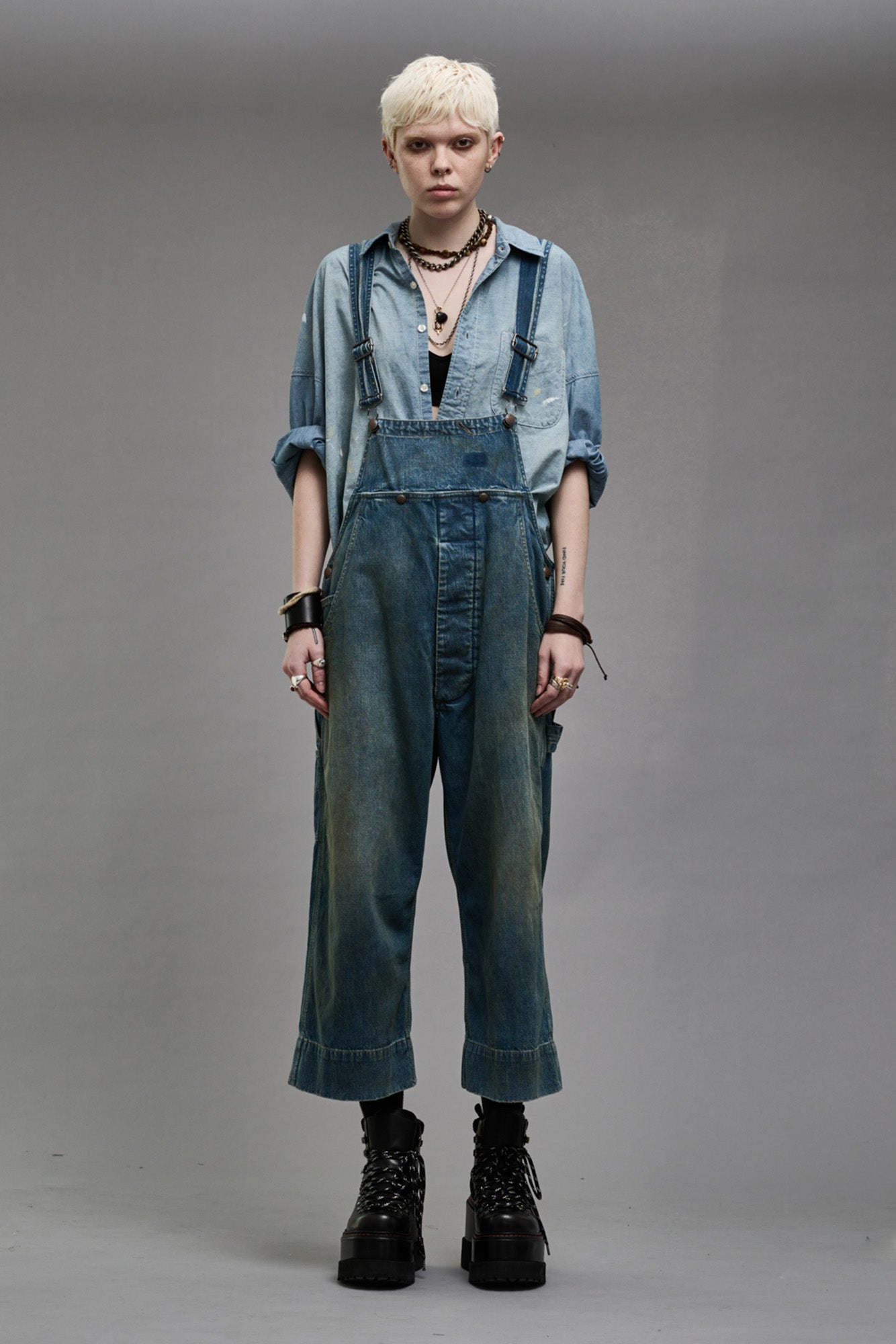 SLOUCH BIB OVERALL - WILTON INDIGO - R13