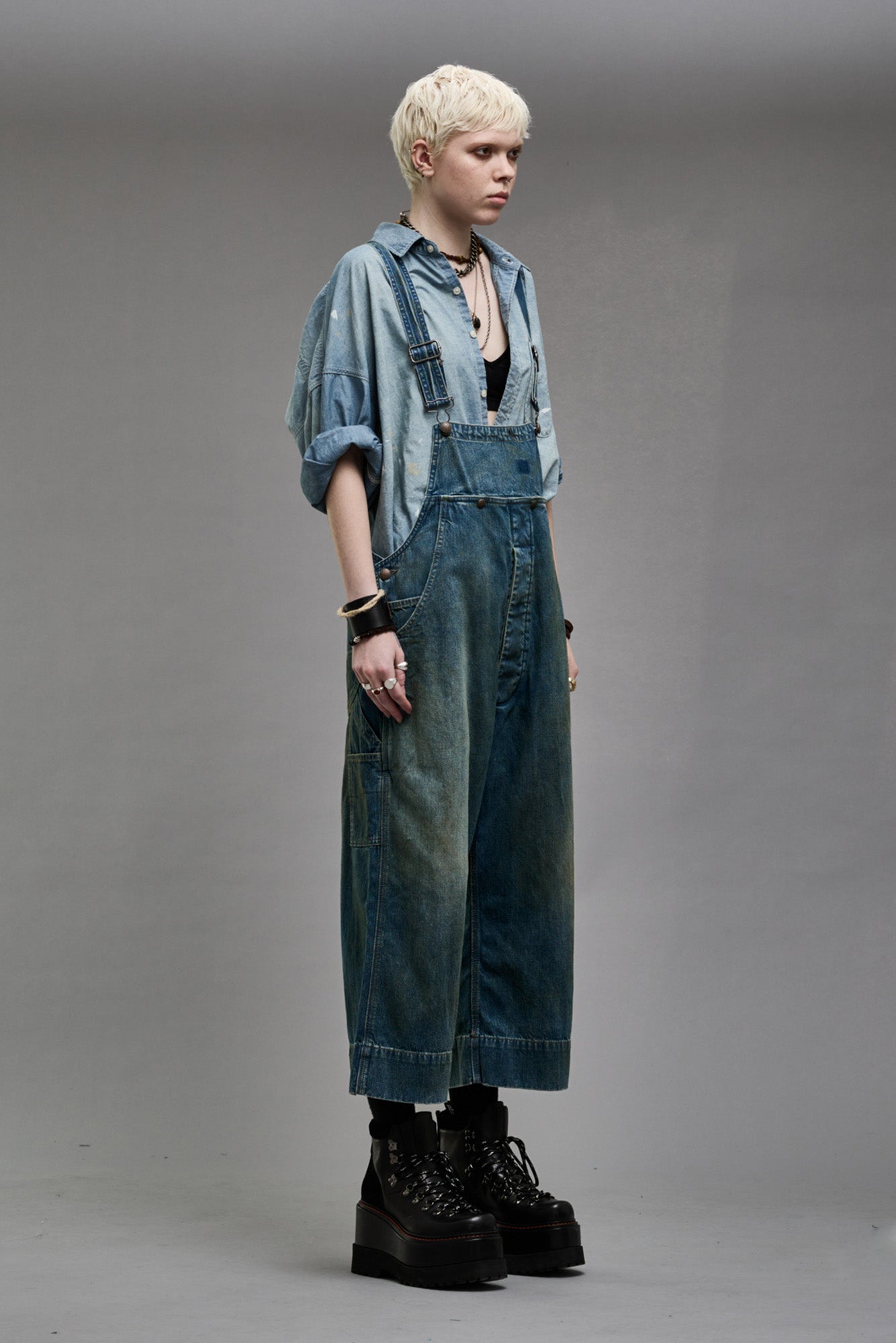 SLOUCH BIB OVERALL - WILTON INDIGO - R13