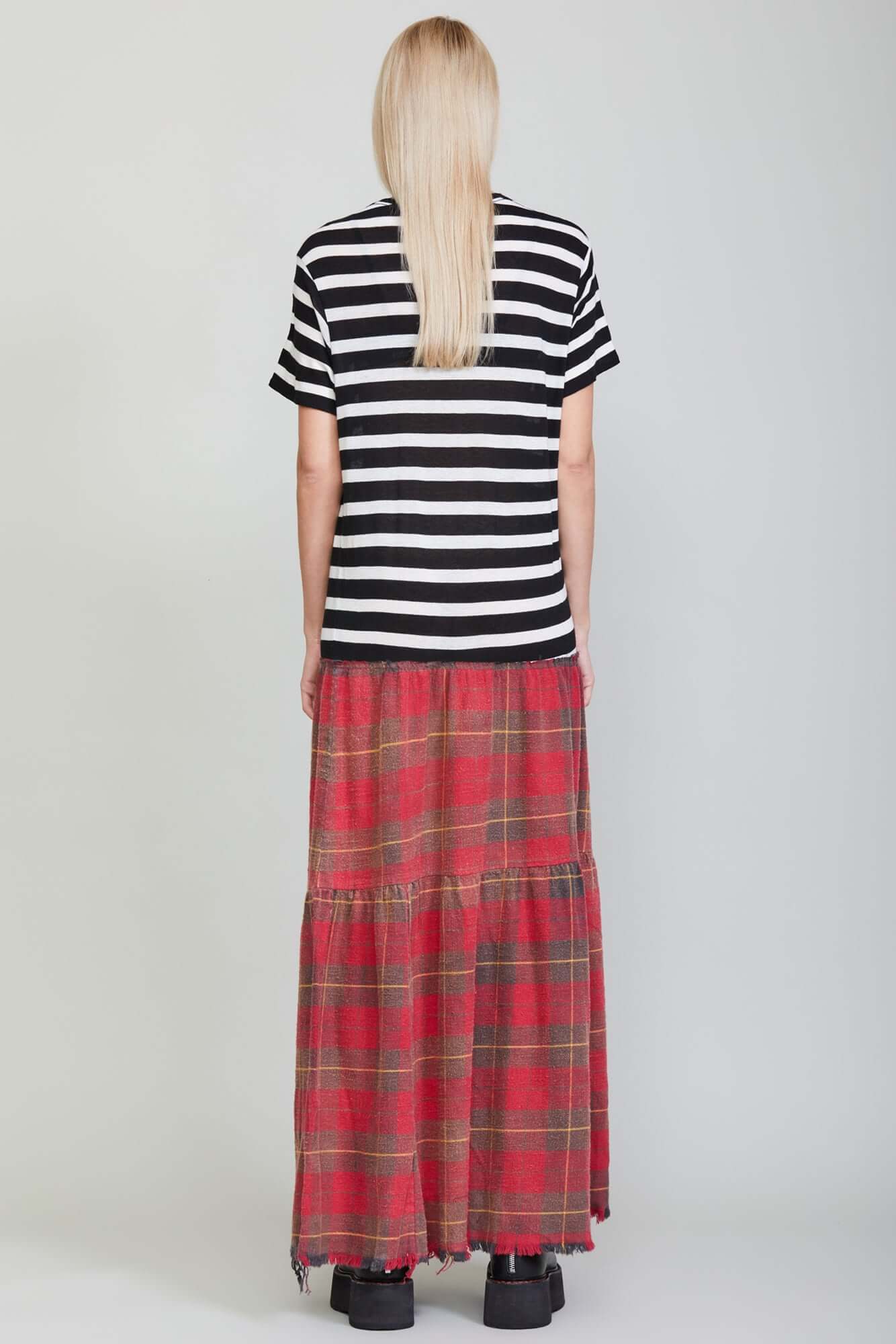 STRIPE COMBO DRESS - R13