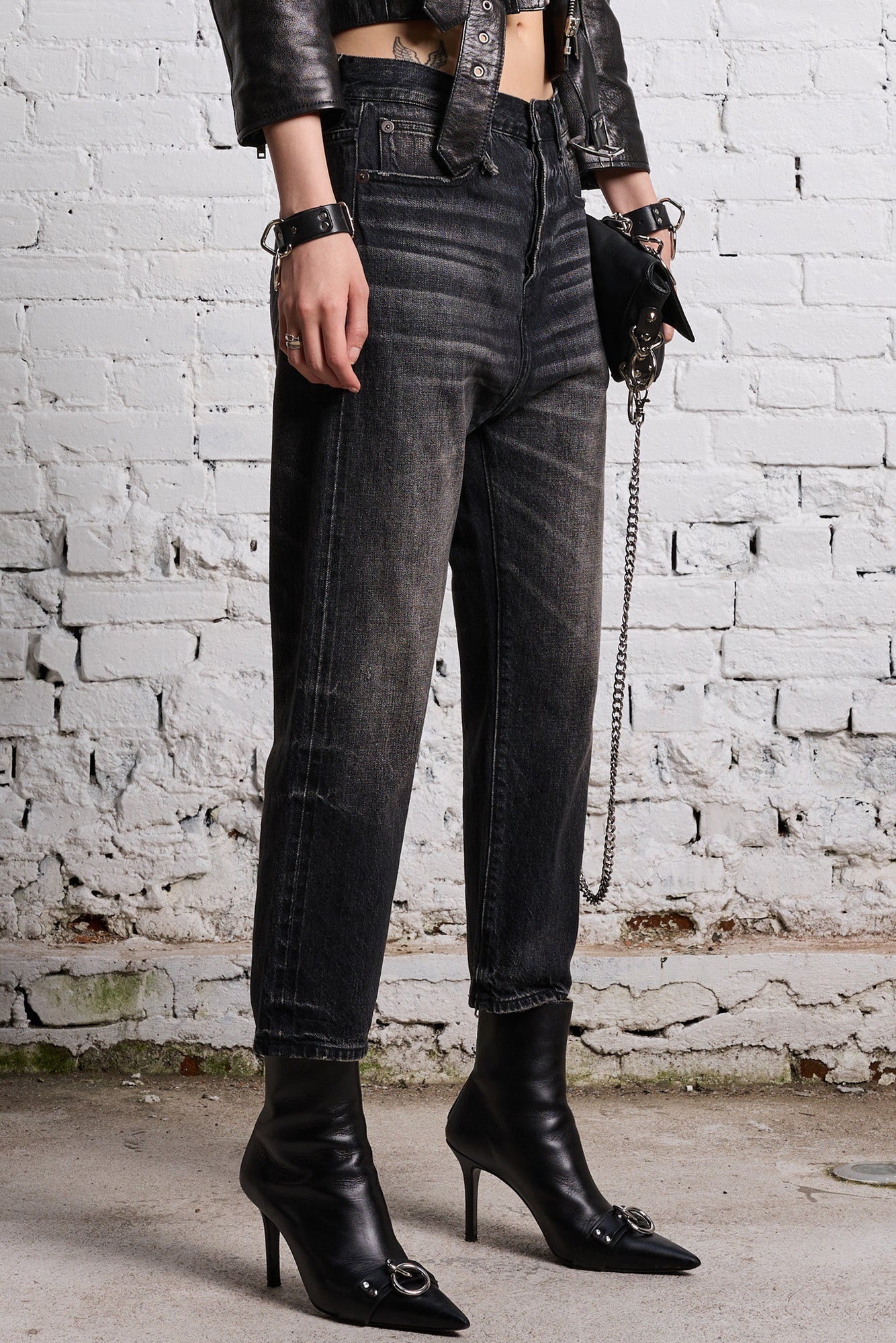 TAILORED DROP - ETON SELVEDGE BLACK - R13