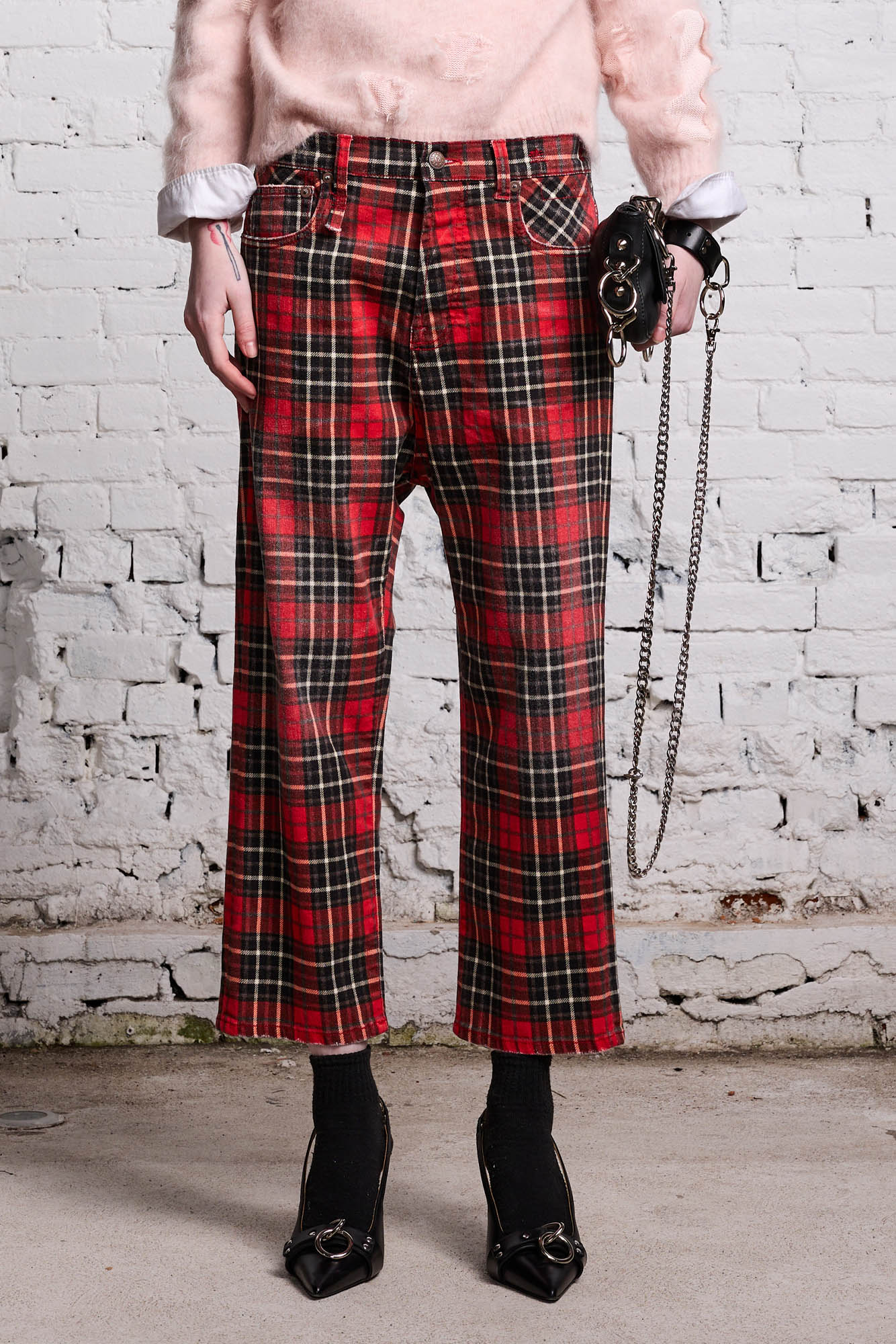 TAILORED DROP - RED PLAID - R13