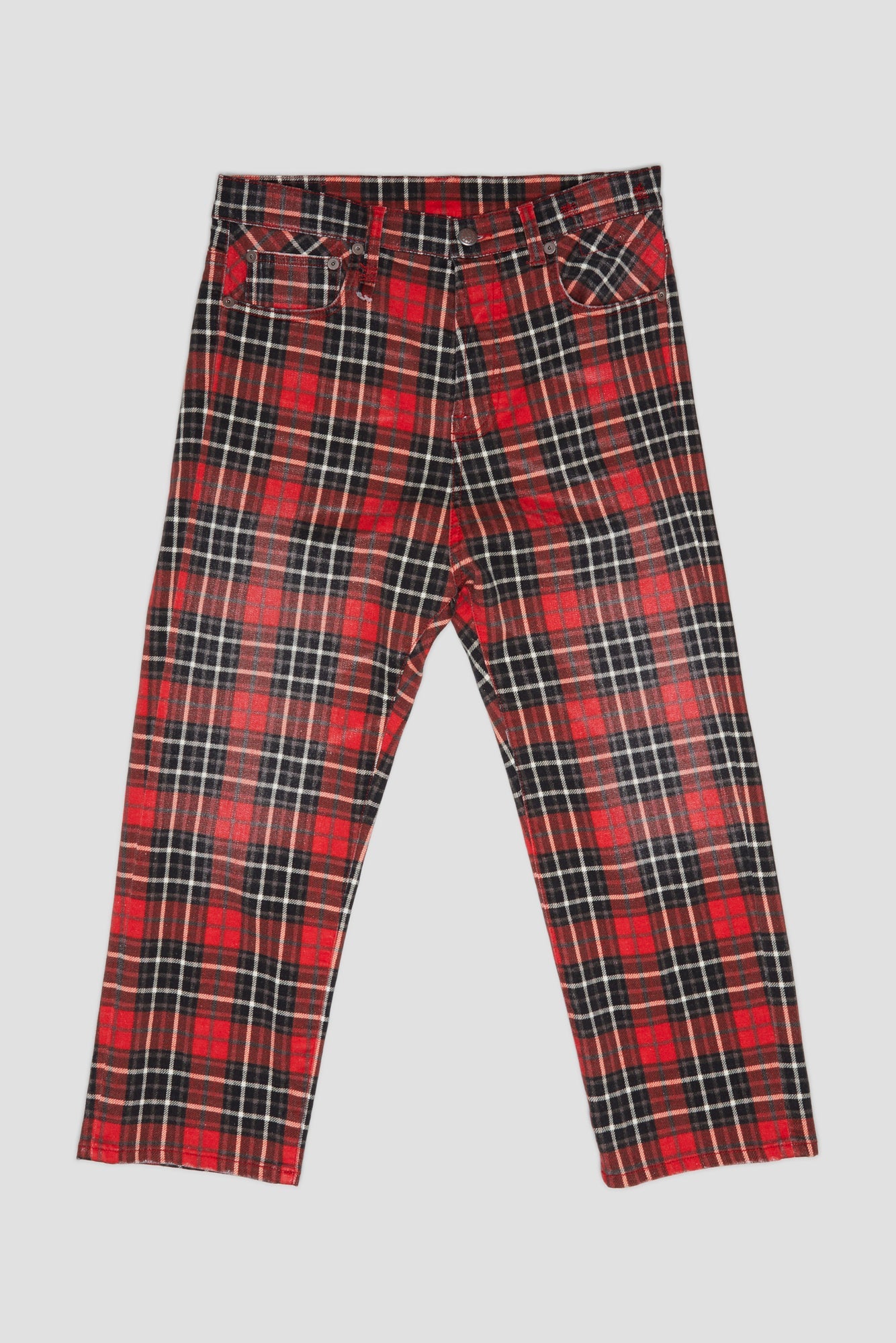 TAILORED DROP - RED PLAID - R13