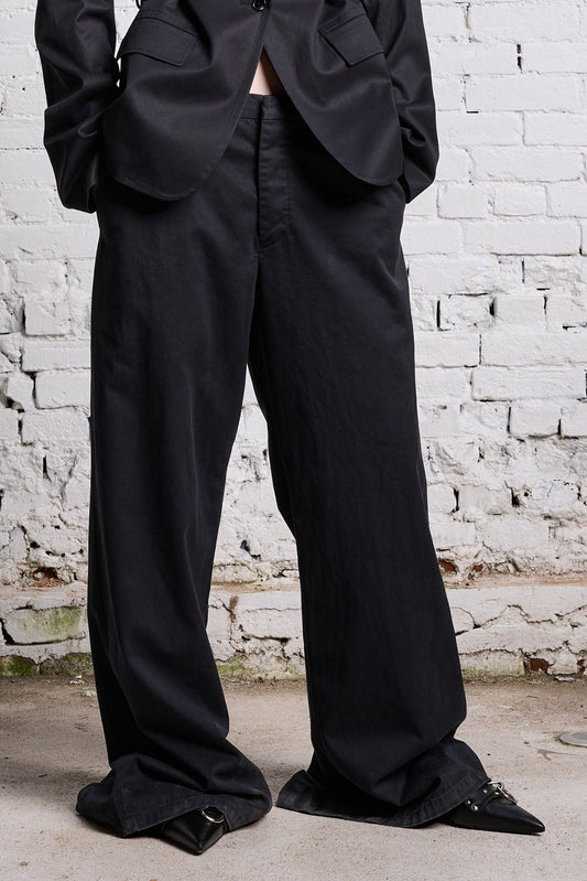 TRENCH TROUSER - BLACK - R13