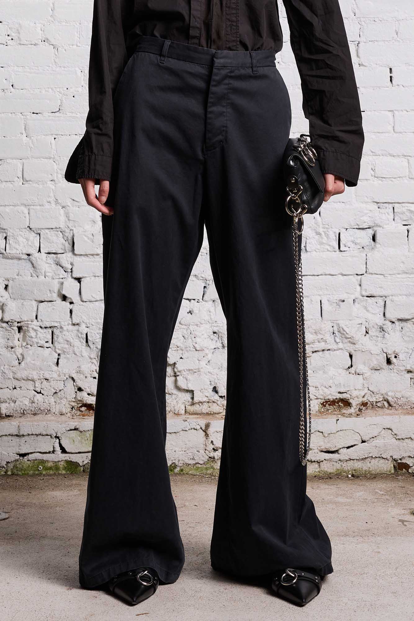 TRENCH TROUSER - BLACK - R13