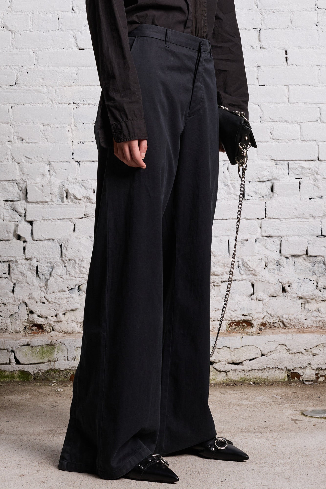 TRENCH TROUSER - BLACK - R13