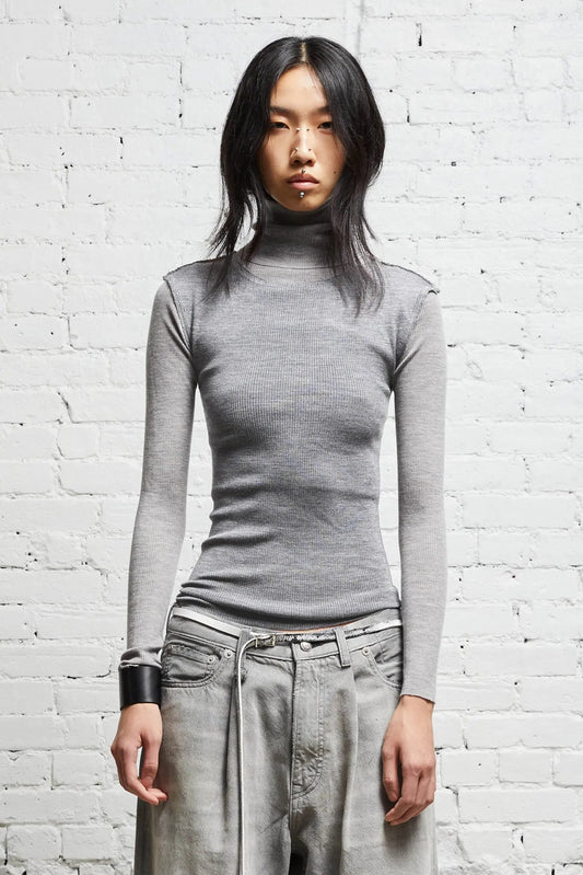 TURTLENECK TWIN SET - MULTI-GREY - R13