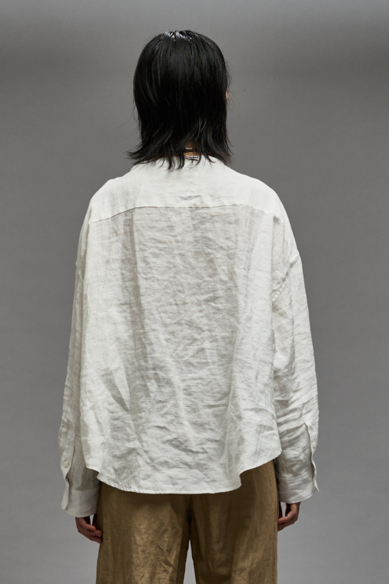 TWISTED NECK SHIRT - WHITE - R13