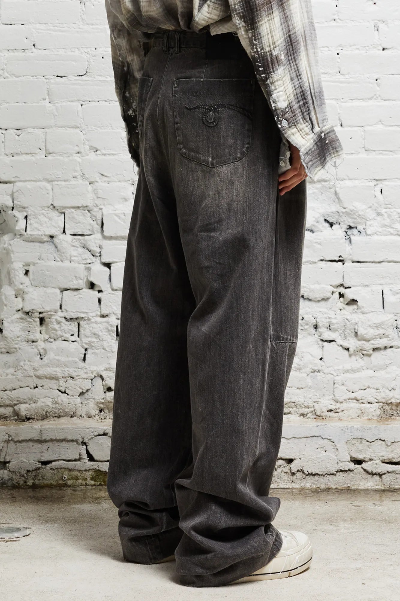 WAYNE DENIM TROUSER - KANE BLACK - R13