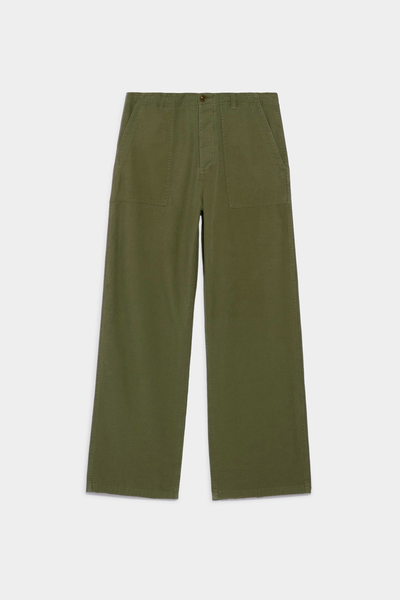 WIDE LEG UTILITY PANT - OLIVE - R13