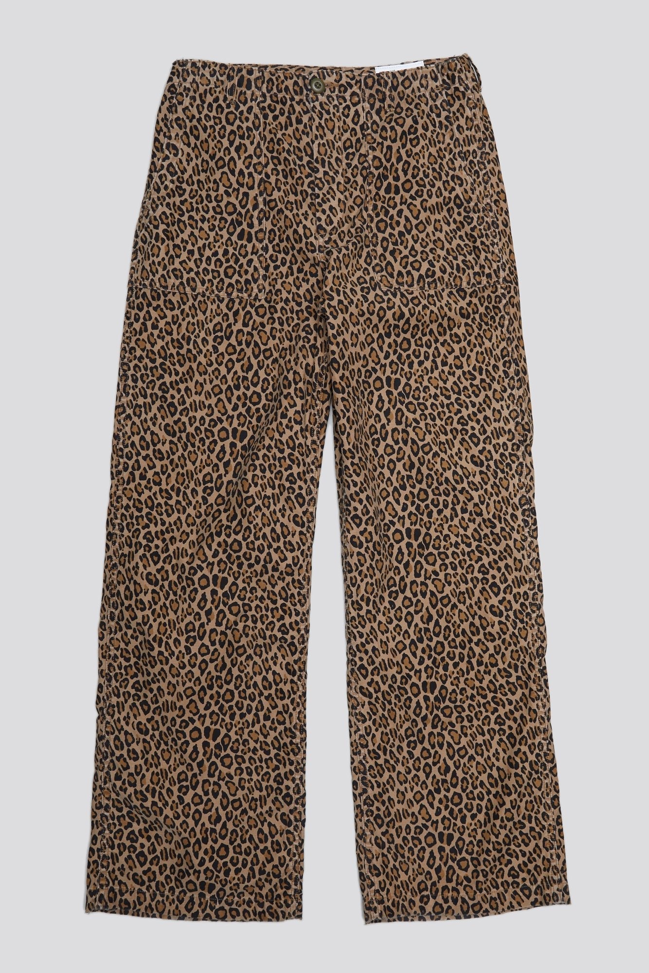 WIDE LEG UTILITY PANT - LEOPARD